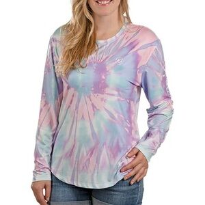 Lauren James Pastel Tie-Dye Long Sleeve Tee